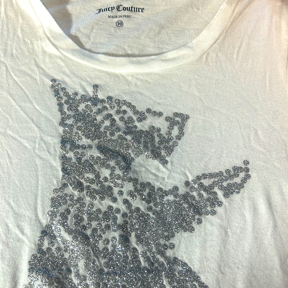 Girl’s Juicy Couture T-shirt, Sz 10 - Picture 2 of 4